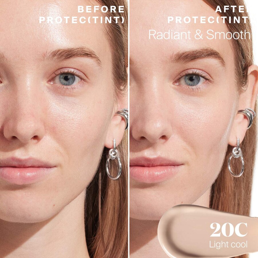 Крем для лица SPF50 SUPERGOOP! Protec(tint) Daily Tint Солнцезащитный тонирующий для кожи с эктоином, /, 20C — фото 4