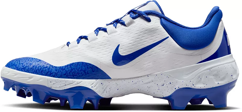 Мужские бейсбольные бутсы Nike Alpha Huarache Elite 4 MCS, цвет White/Royal — фото 2
