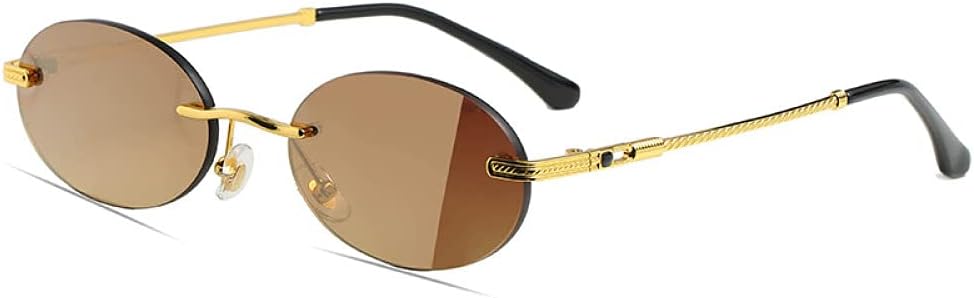 

Модные круглые солнцезащитные очки для женщин и мужчин, металлические, в винтажном стиле, с эффектом океана, роскошный дизайн, для вождения на открытом воздухе generic, A02 Gold Mirror