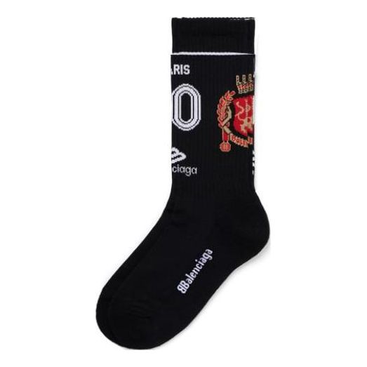 

Носки Balenciaga Paris Soccer Socks 'Black', черный