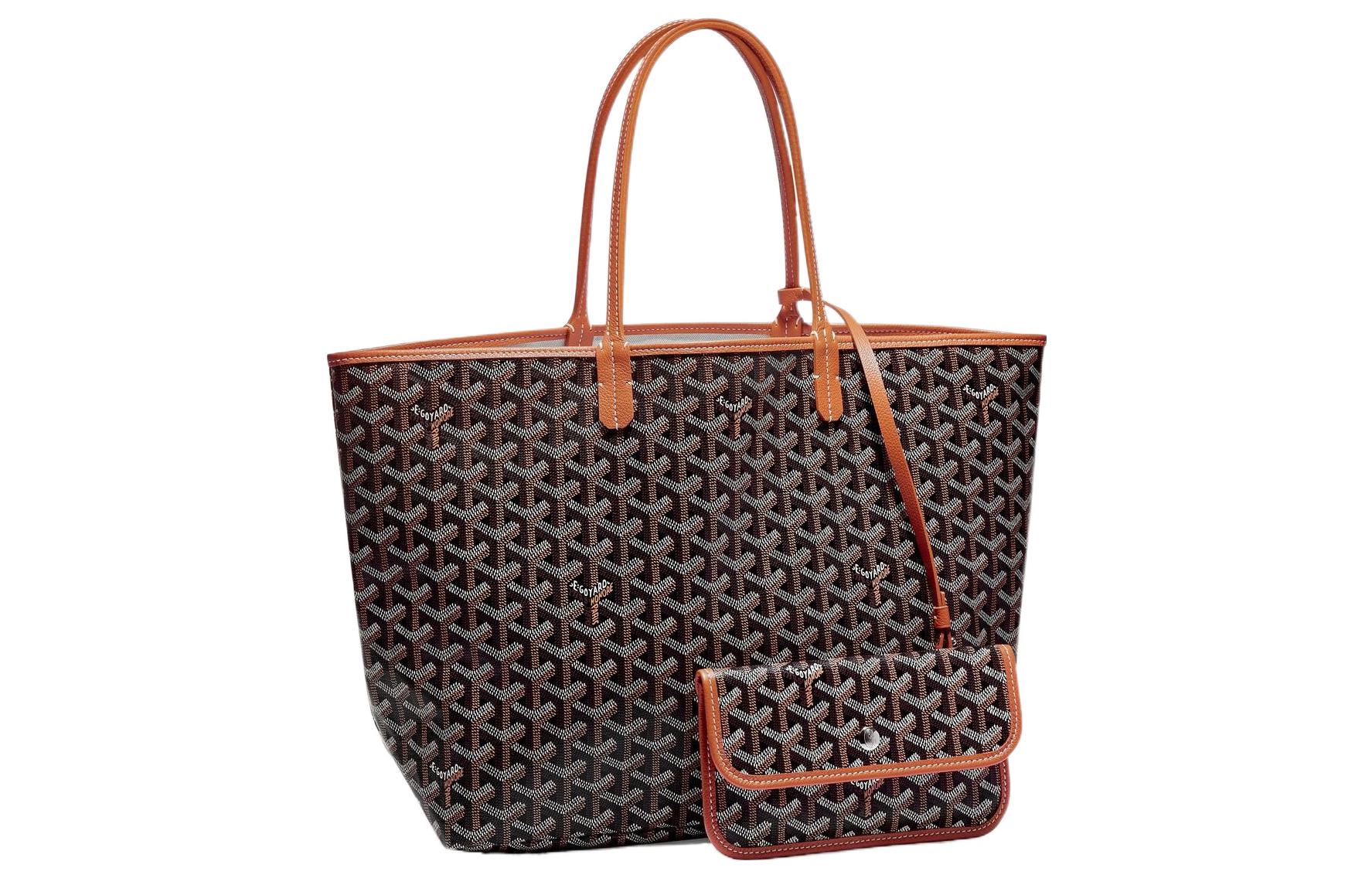

GOYARD Сумка-тоут Сент-Луис ПМ в синем цвете, Tan