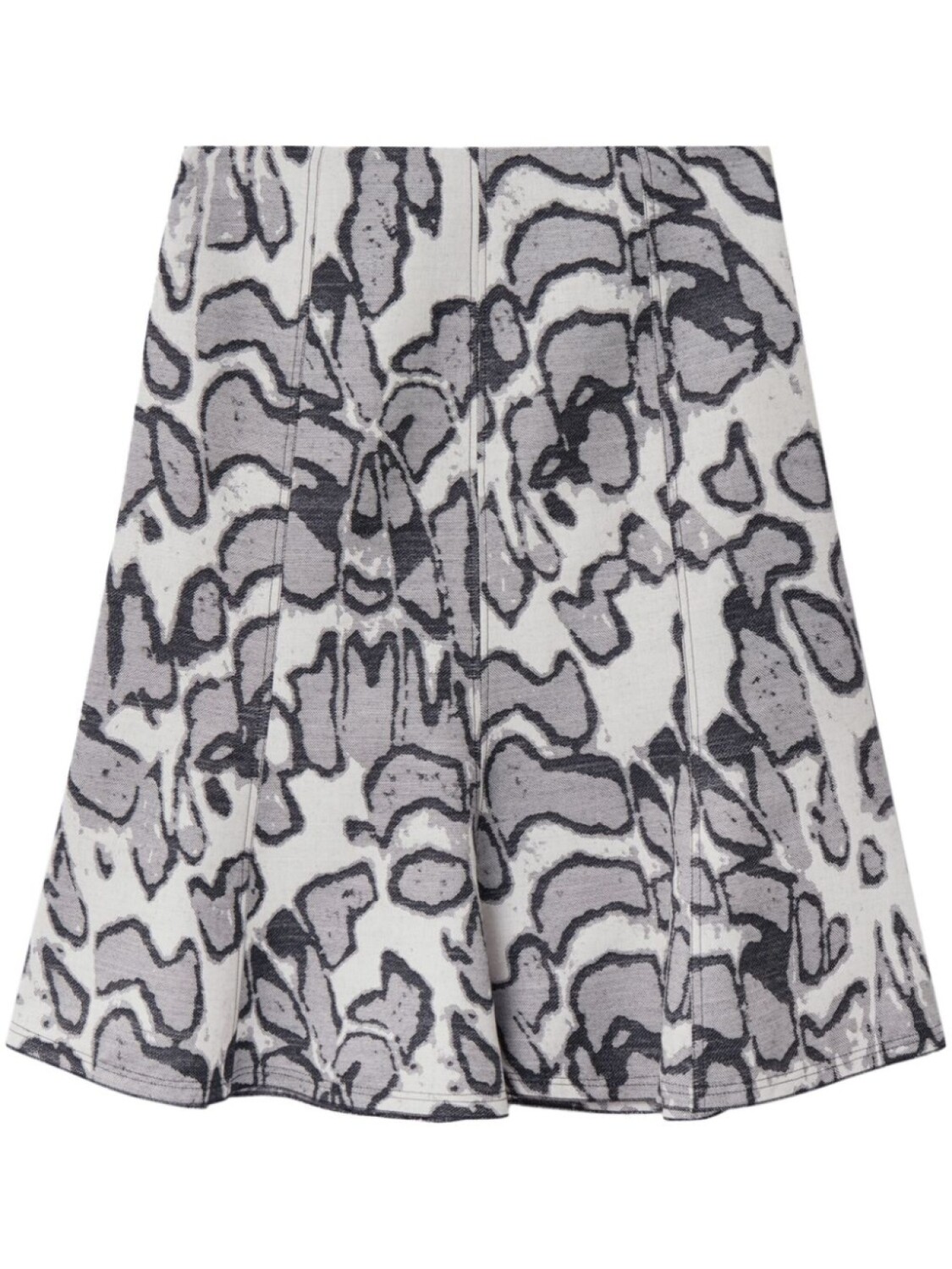 

Stella McCartney жаккардовая юбка Abstract Moth, серый