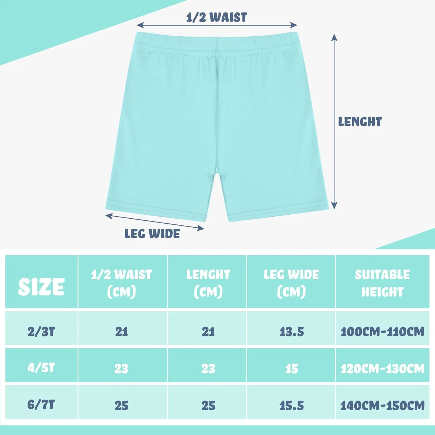 Boyiee 12 Pack Girls Shorts Toddler Bike Shorts Biker Kid Dance Gymastics Yoga Gym Safety Active Under Dress Tants, Light Color — фото 4