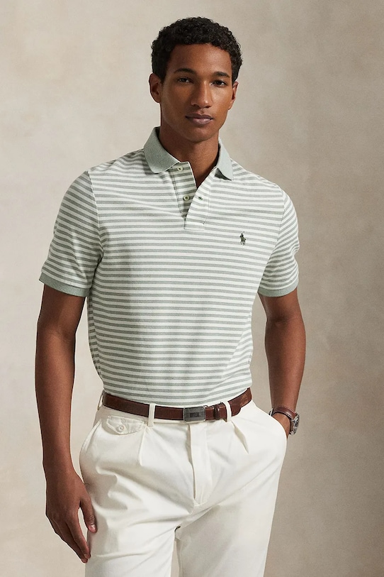 

Хлопковая поло Polo Ralph Lauren, зеленый