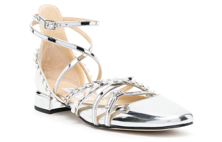 Celestia Женские повседневные туфли 2,5 см серебристые Jimmy Choo — фото 3