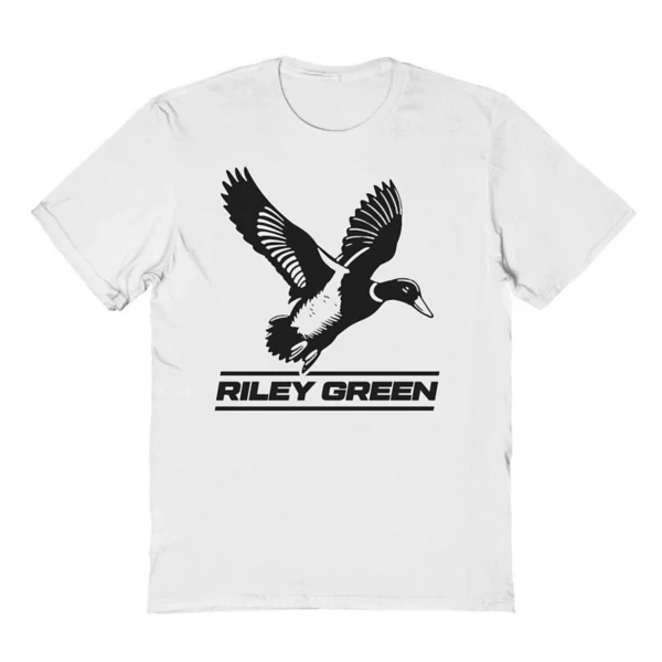 

Мужская футболка с графическим логотипом Riley Green Duck Licensed Character, белый