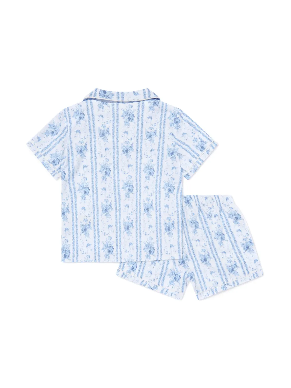 Пижама с цветочным принтом POLO RALPH LAUREN KIDS, синий — фото 2
