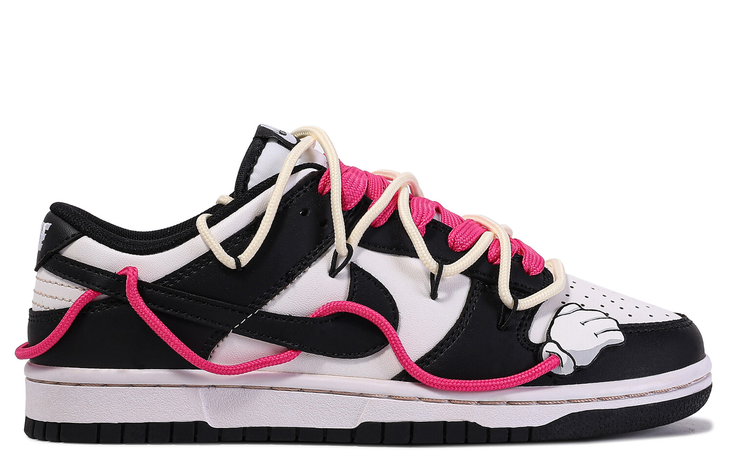 

Кроссовки Nike Dunk Skateboard Shoes Women's Low-Top Black Pink