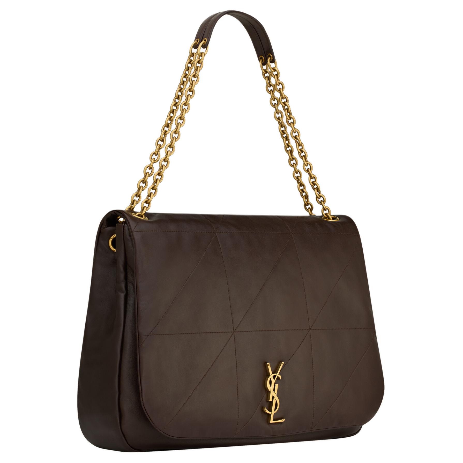 SAINT LAURENT Сумка через плечо из ягненка, кроссбоди, женская сумка Dark Umber — фото 2