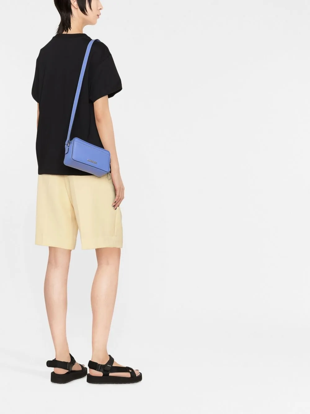 Комплект из трех футболок с нашивкой-логотипом JIL SANDER, черный — фото 4