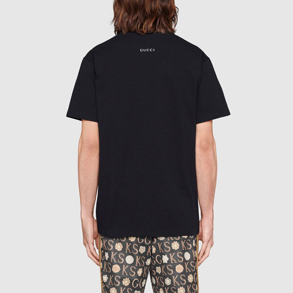 Футболка Gucci x Disney Donald Duck Print T-Shirt, черная — фото 4
