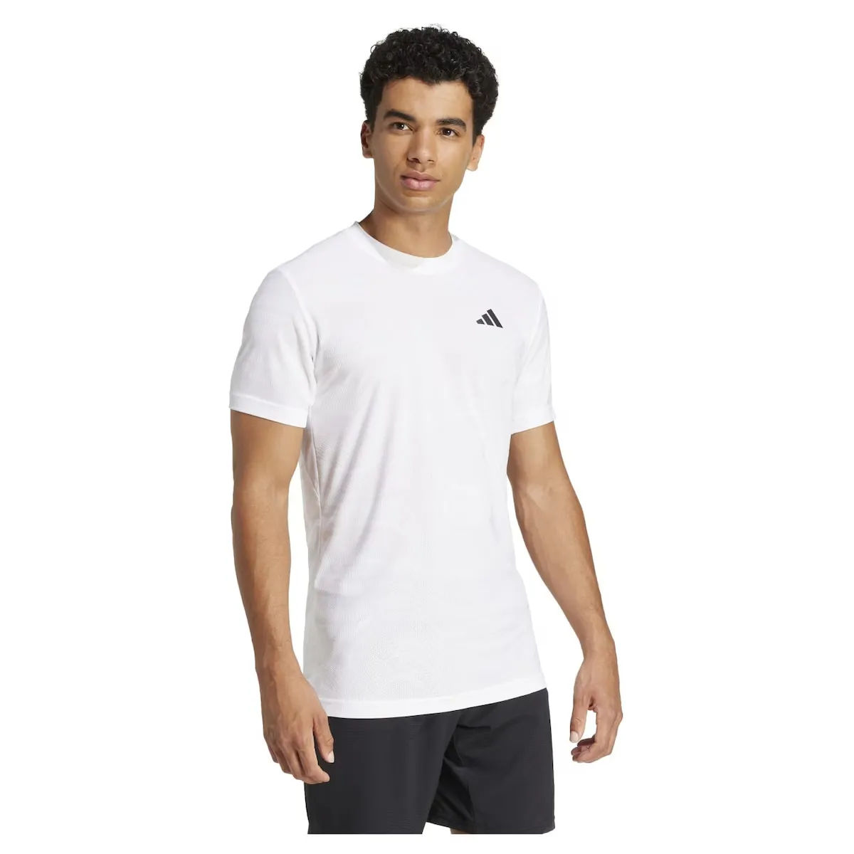 

Мужская теннисная рубашка Adidas FLFT PRO, белый