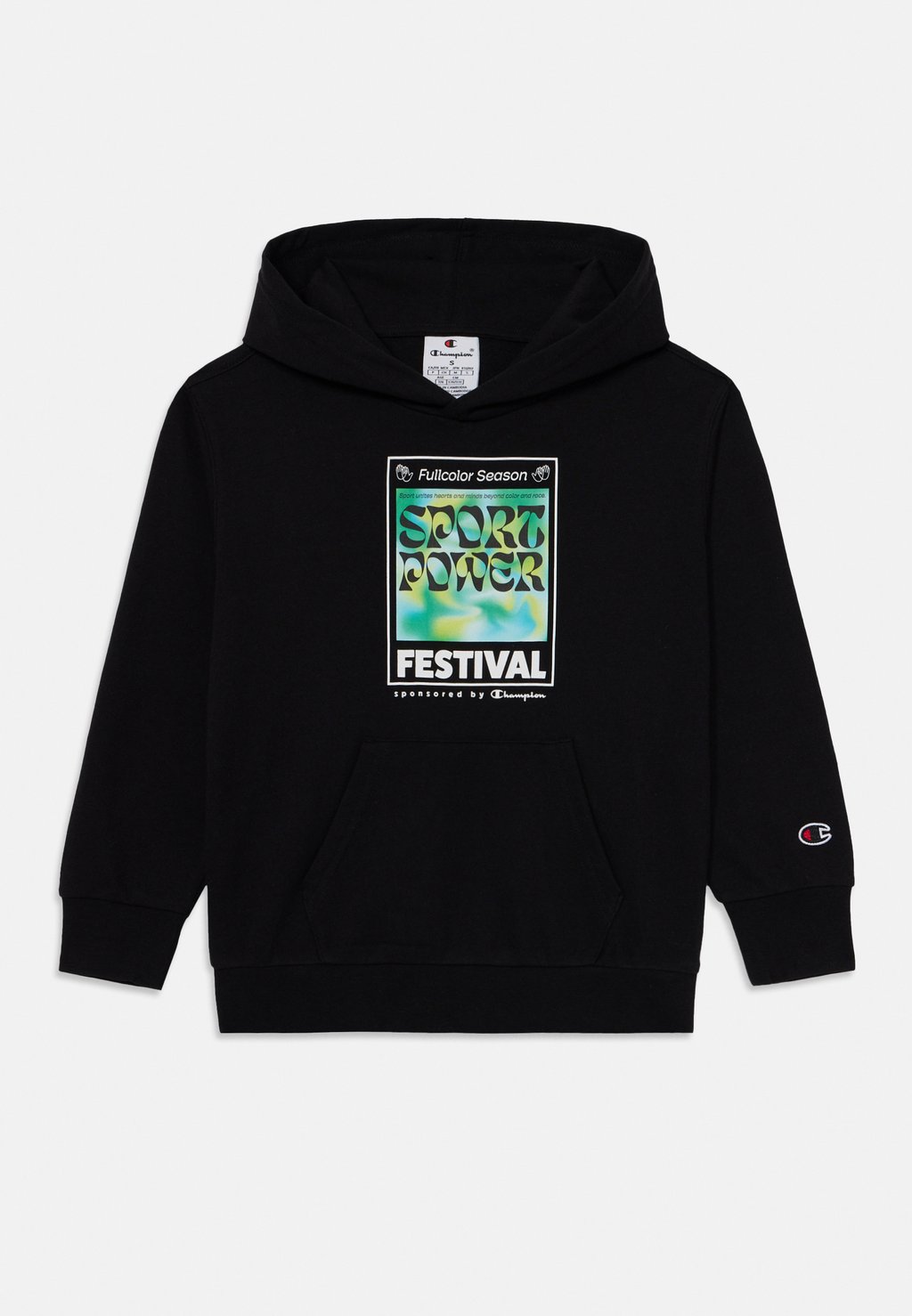 

Толстовка GRAPHIC GALLERY HOODED con cappuccio Champion, черный