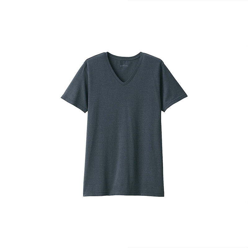 

Футболка Muji с V-образным вырезом, черный