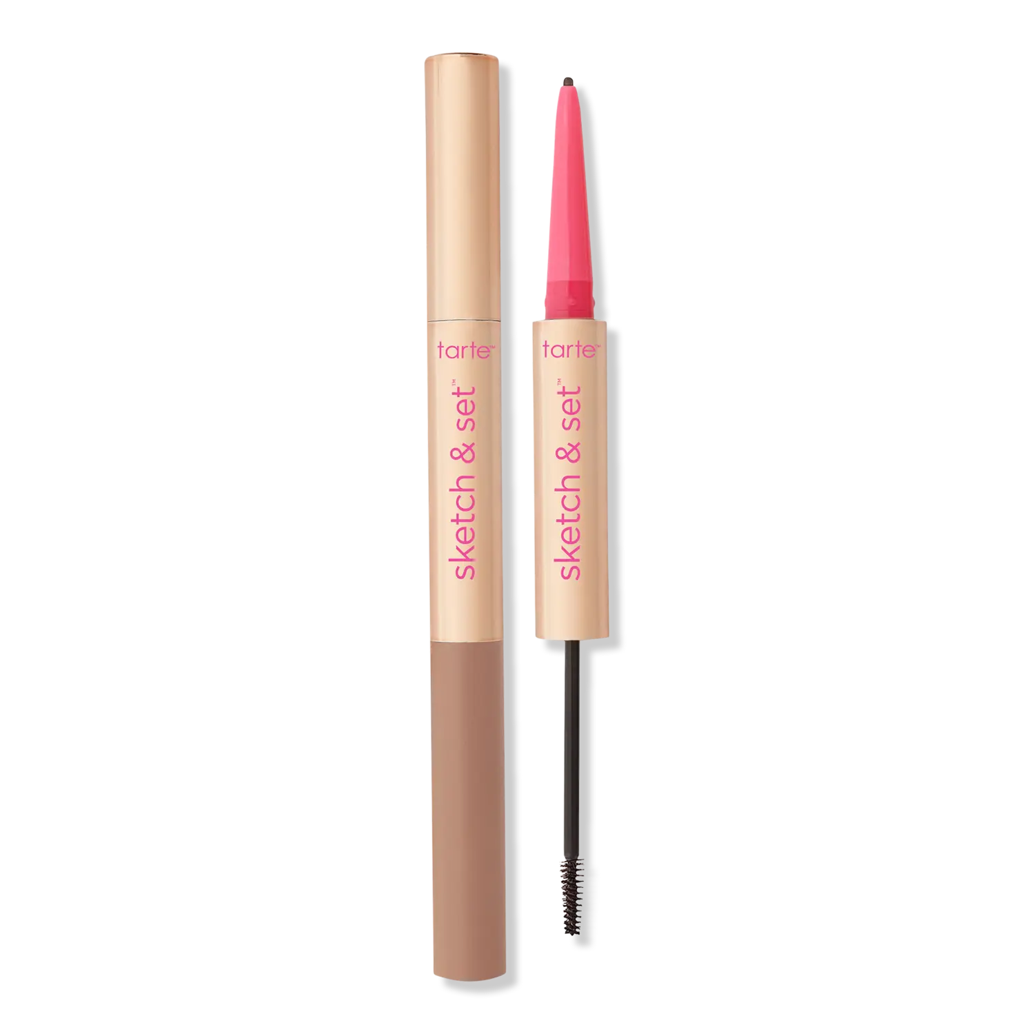 

Карандаш для бровей Big Ego Sketch & Set и тонирующий гель для бровей Tarte, Ash Blonde (platinum, cool blonde & grey hair)