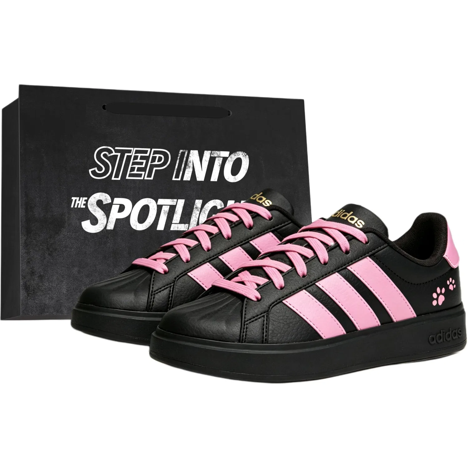 Кроссовки для скейтбординга детские Adidas Street Talk Black Pink