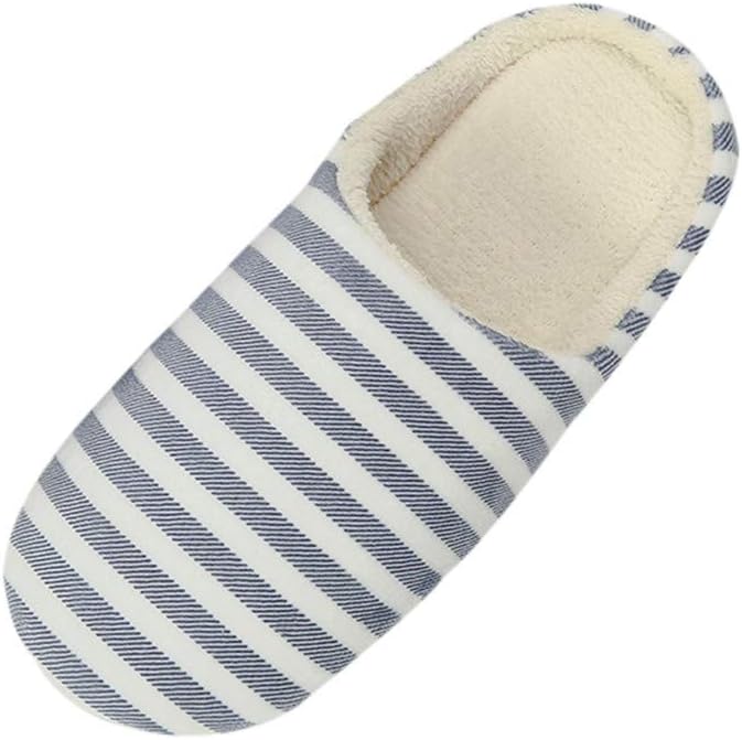 

Домашние тапочки KRIDDR для мужчин и женщин, из хлопка с флисовой подкладкой, зимние, с толстой подошвой, удобные, нескользящие, теплые тапочки, темно-синий