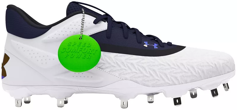

Мужские металлические бейсбольные бутсы Under Armour Yard MT 3.0, белый/темно-синий