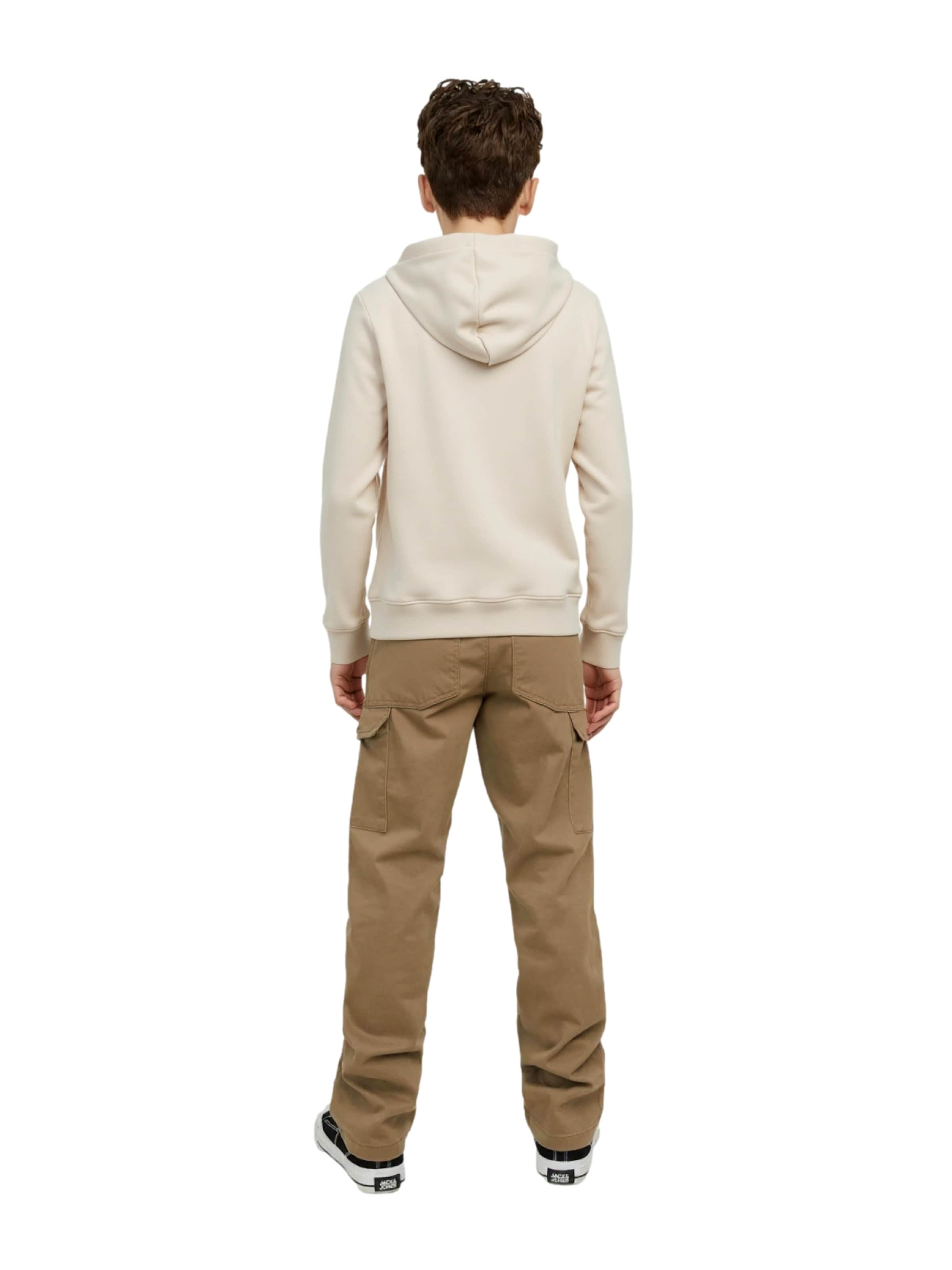 Jack & Jones Junior Толстовка 'Honolulu' в бежевом цвете — фото 3