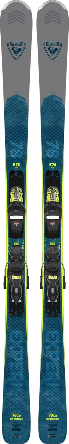 

Карбоновые лыжи Experience 78 с креплениями Rossignol, Blue/Yellow