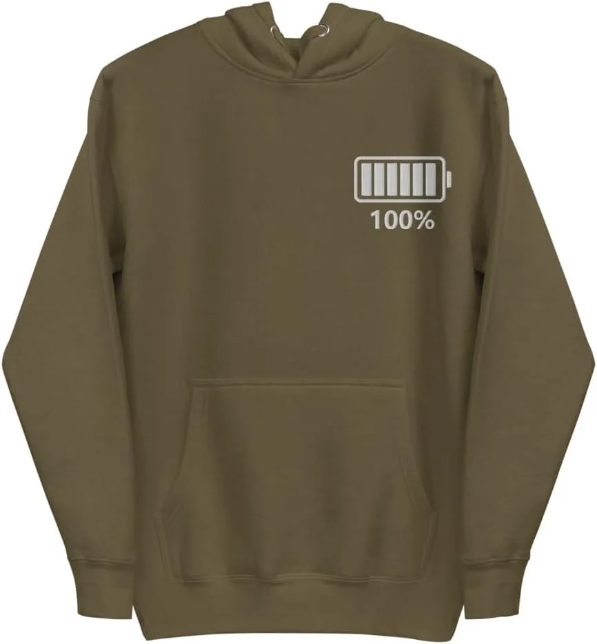 

Толстовка 100 Percent Battery, вышитая CazellaStore