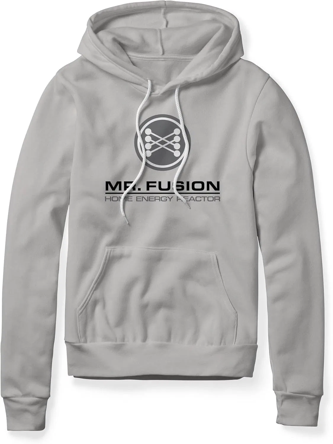 Толстовка с логотипом Mr. Fusion, флисовая, серый