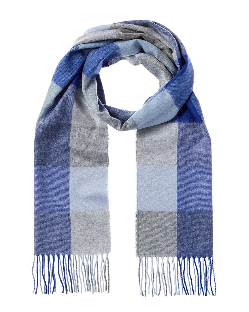 

Amicale Cashmere Buffalo Check Кашемировый шарф, синий