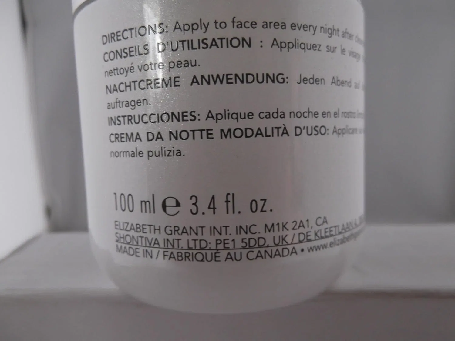 Крем для лица Elizabeth Grant — Дневной Collagen 3D Limited White Pearl от, 100 мл — фото 3