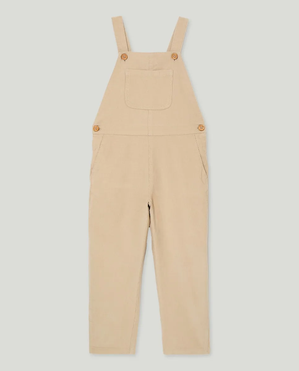 

Детский длинный комбинезон из микровельвета хлопок Coconut El Corte Inglés, бежевый