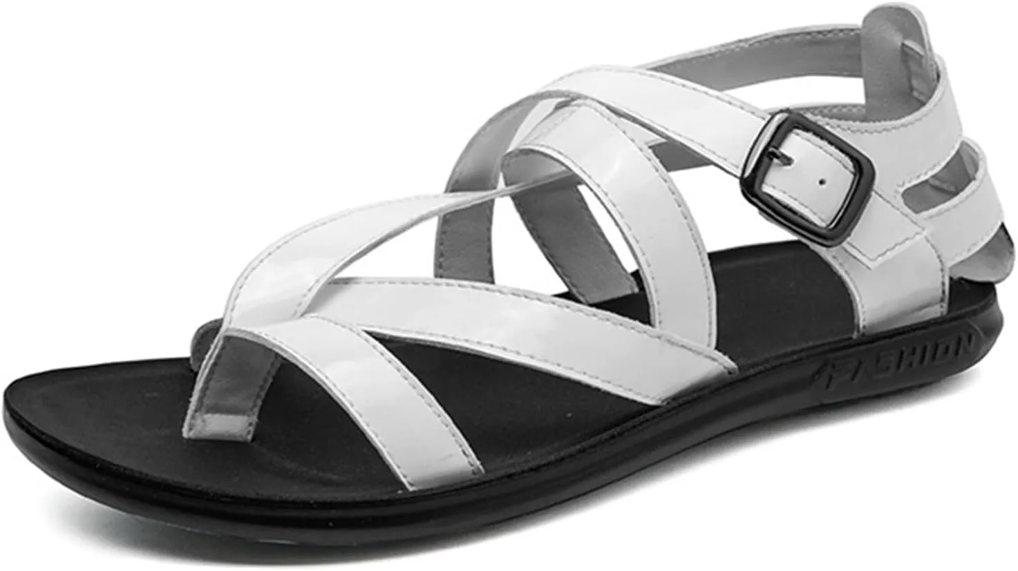 Mens Slippers with Orthopedic Bunion Corrector,Roman Ring Toe Non-Slip Hallux Valgus Flip Flops,Comfy Arch Support Сандалии WCXTY, белый