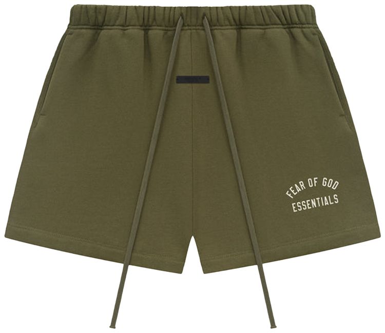 

Шорты Fear of God Essentials Fleece Soccer Short 'Military', зеленый