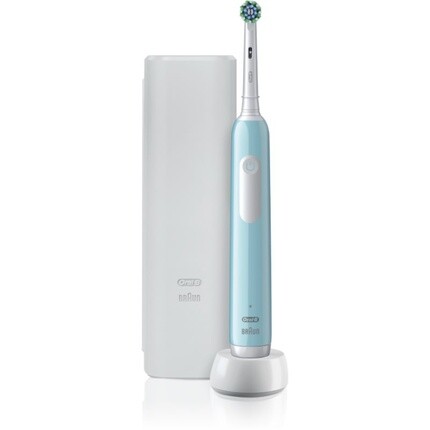 

Электрическая зубная щетка Oral B Pro Series 1 Blue в футляре — синяя Oral-B