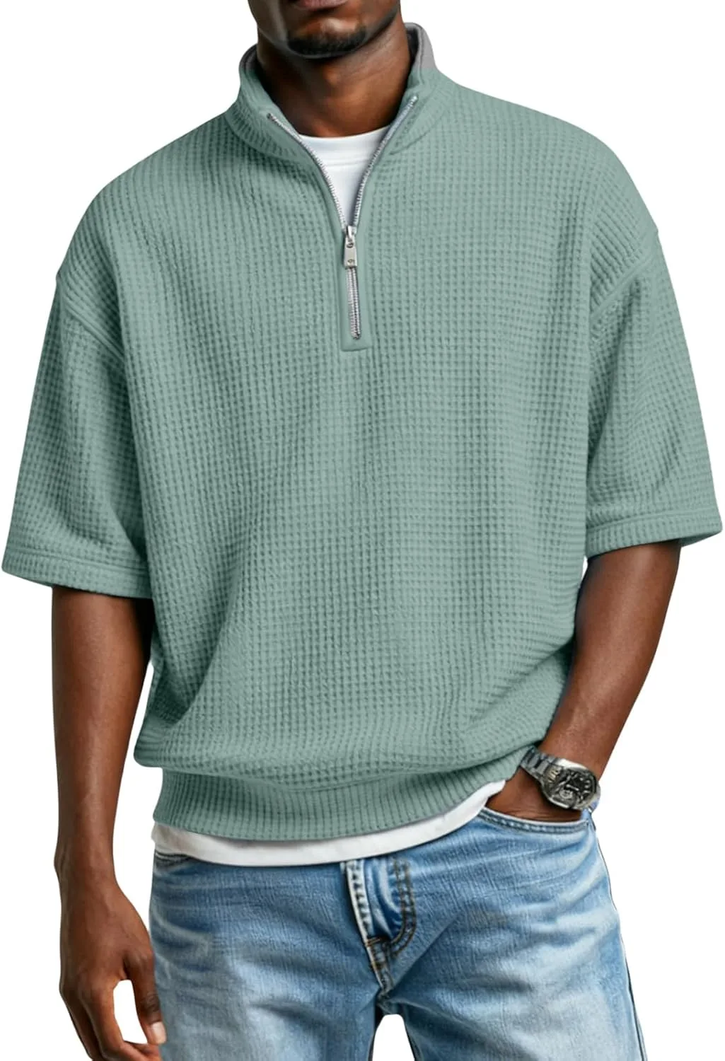 

Мужская поло с коротким рукавом и воротником CCHZYSKO