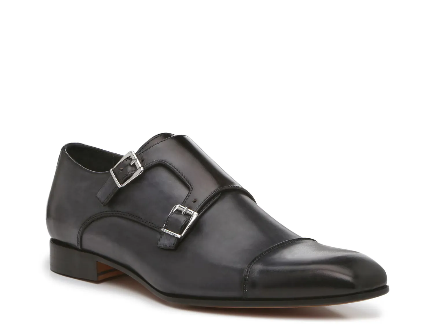 

Лоферы Brushed Cap Double Monk Strap Slip-On Mercanti Fiorentini, серый