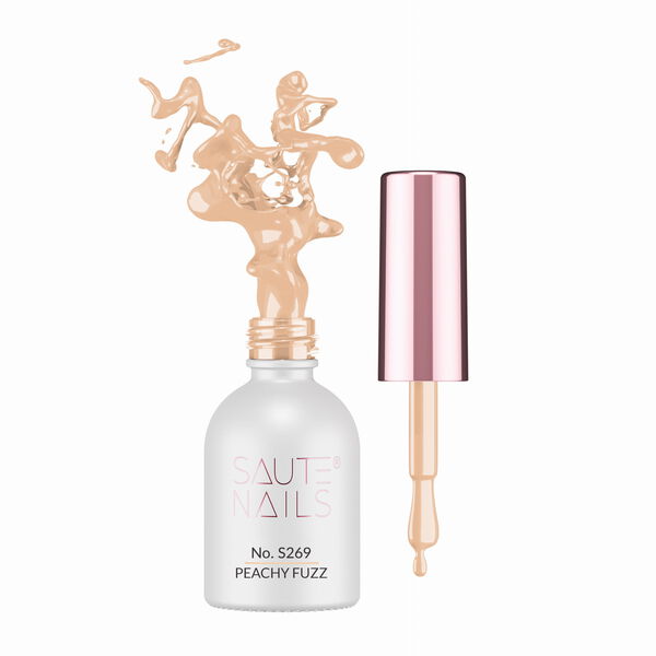 

Гибридный лак для ногтей s269 персиковый пушок, 8 мл Saute Nails, цвет s269 peachy fuzz