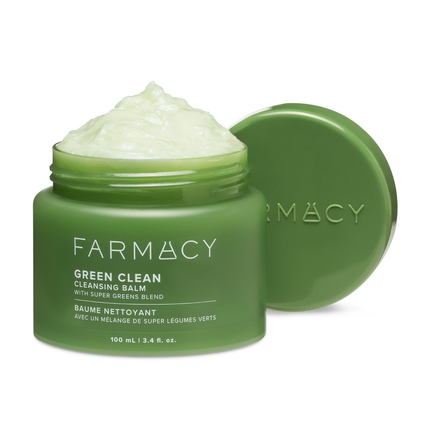 Очищающий крем для лица green clean cleansing balm Farmacy, объем 100 мл — фото 2