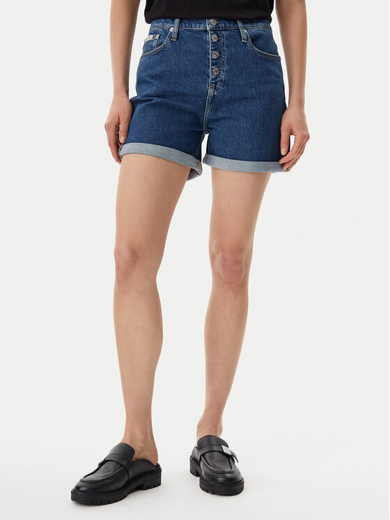 

Джинсовые шорты Mom fit J20J225512 Calvin Klein Jeans, синий