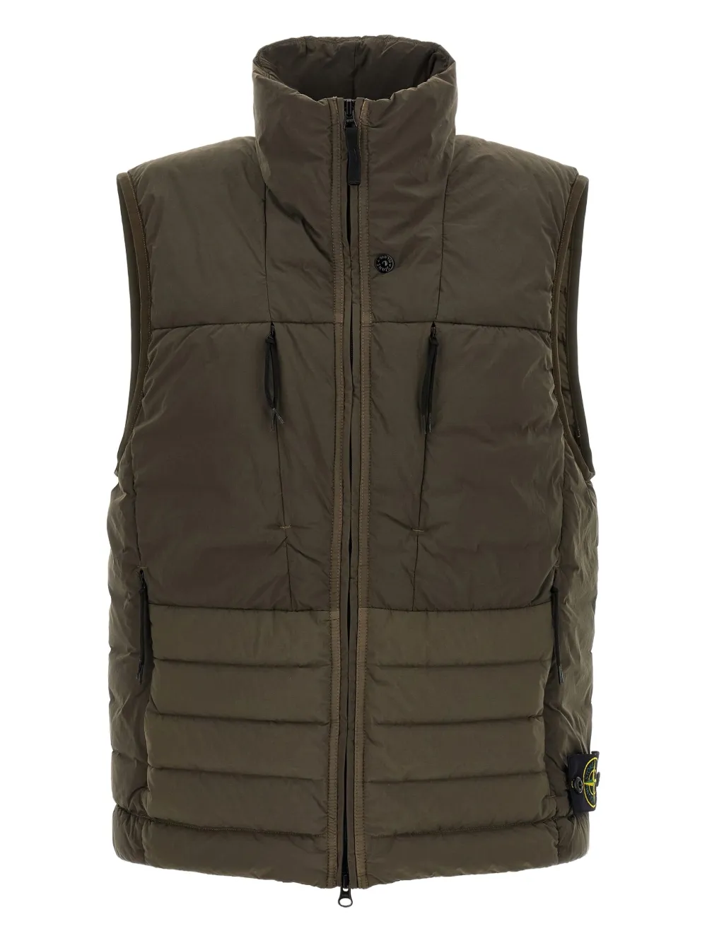 

Дутый жилет Stone Island, зеленый