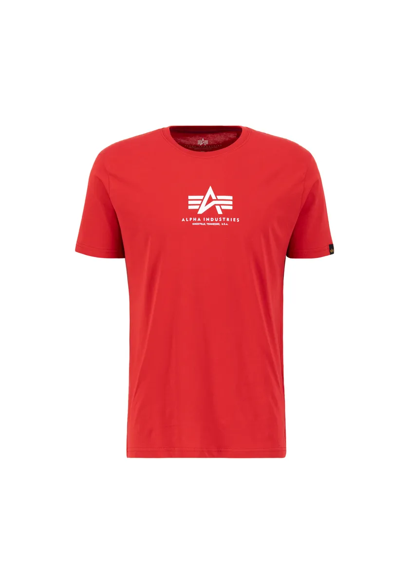 

Футболка Alpha Industries " Alpha Industries Мужская - Футболки Basic T ML", цвет Speed Red/White