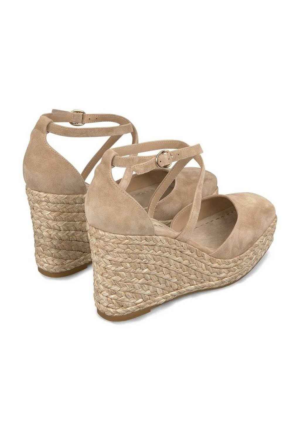 Туфли на платформе PUNTERA Y CIERRE CON HEBILLA - Wedges Alma en Pena, светло-коричневый — фото 4