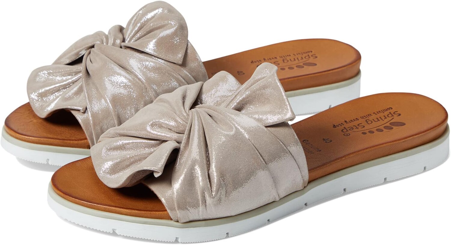 Сандалии на плоской подошве Lavona Spring Step, цвет Silver