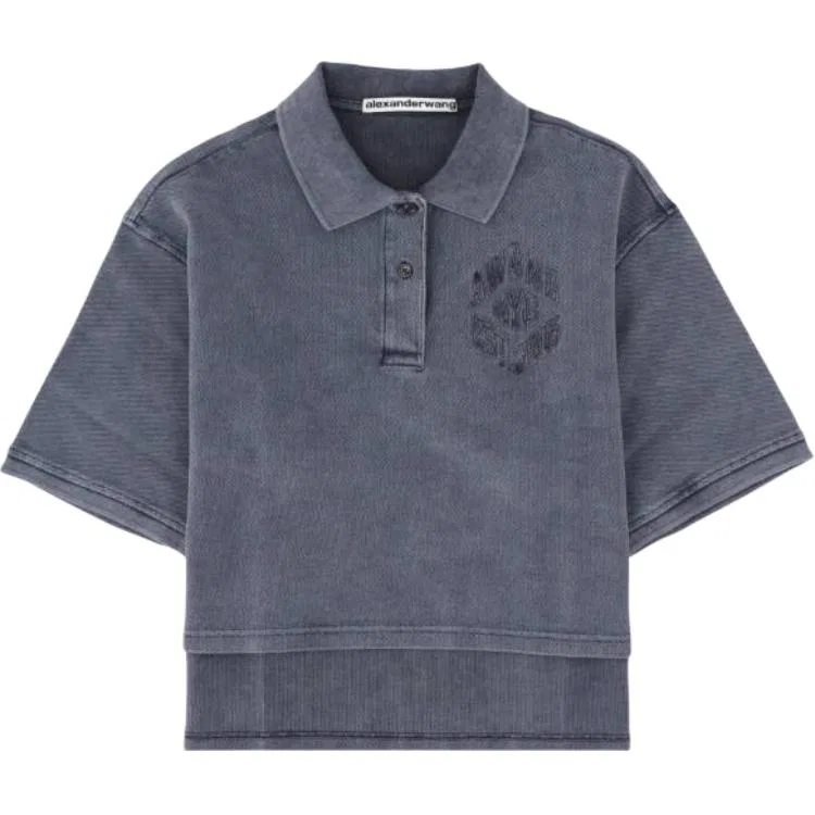 Поло Alexander Wang женское синее
