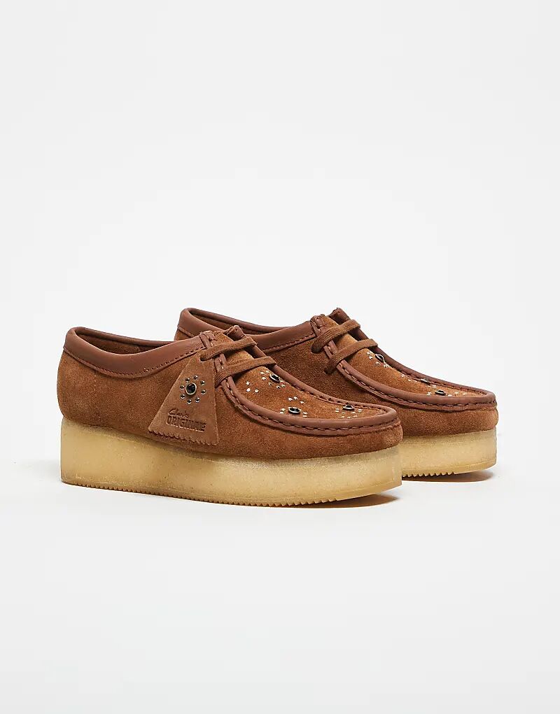 Туфли Clarks Originals Wallacraft Bee из коричневой замши — фото 4