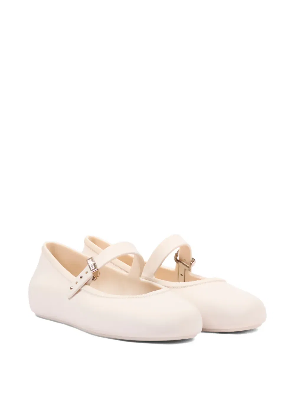 Балетки с застежкой-пряжкой Mini Melissa, нейтральный
