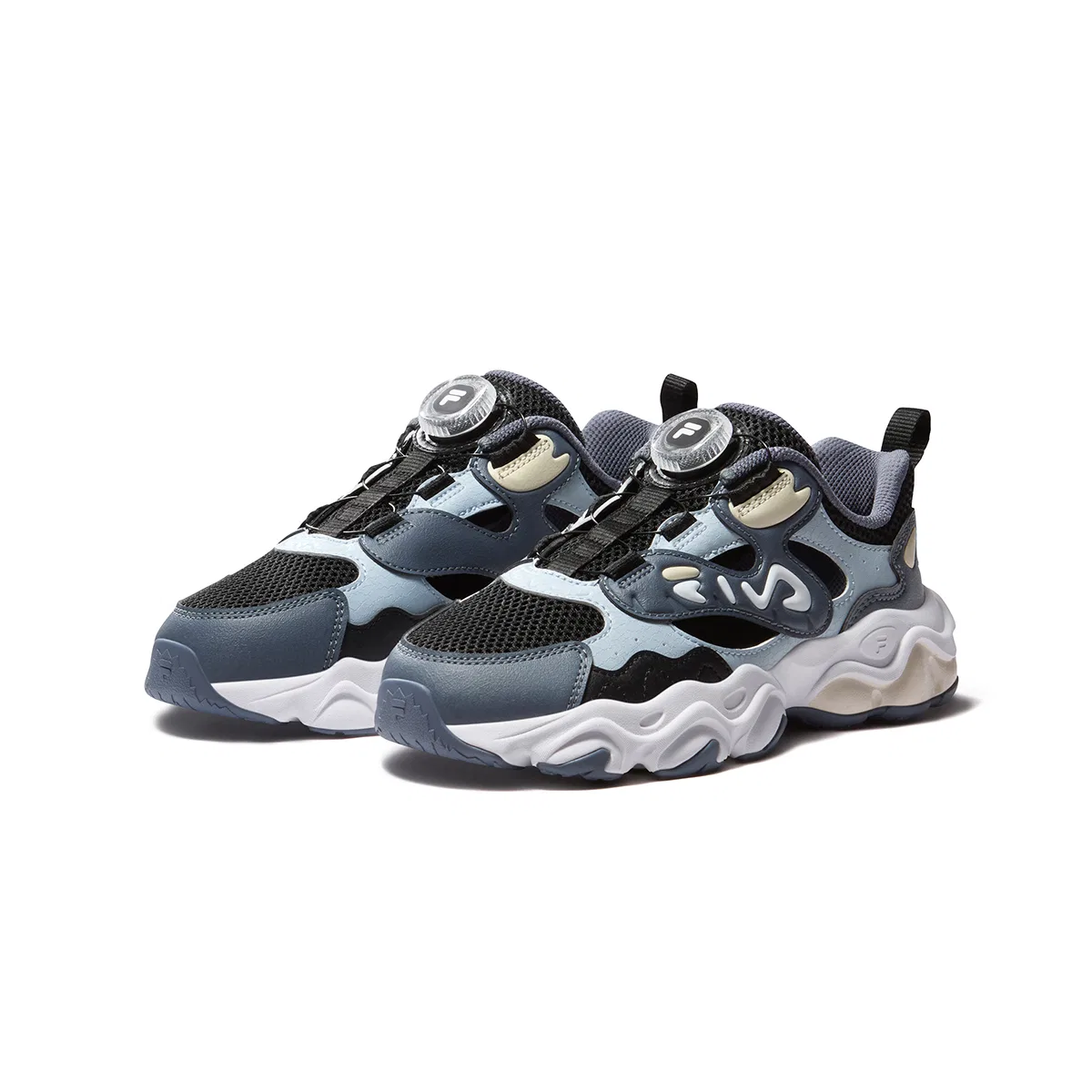 Кроссовки беговые Heritage FHT FILA KIDS черные/бирюзовые — фото 4
