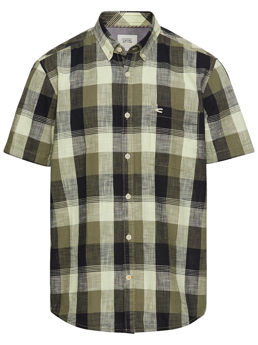 

Рубашка на пуговицах классического кроя CAMEL ACTIVE, Olive/Pastel green