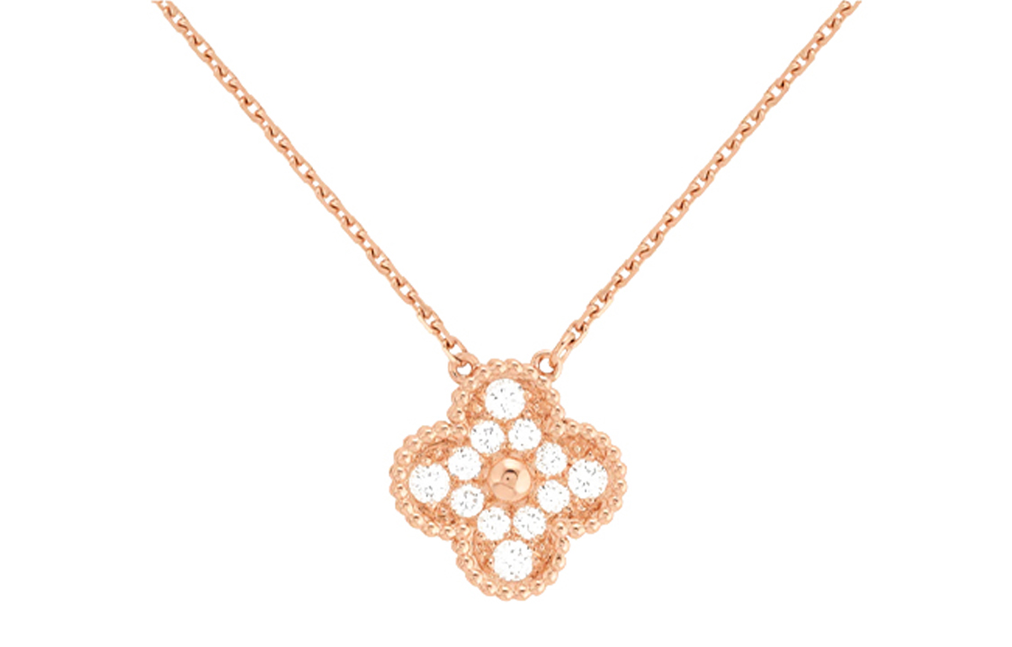 

Van Cleef & Arpels 18-каратное розовое золото ожерелье женское