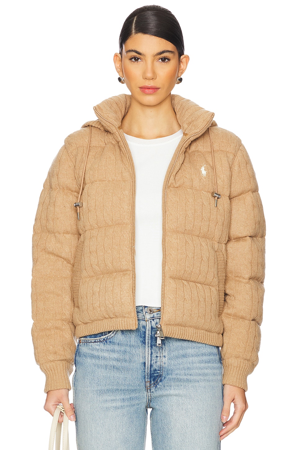 

Пальто утепленное шерстяное Polo Ralph Lauren, коричневый