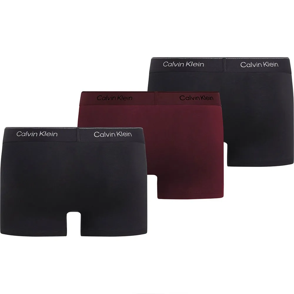 Трусы-боксеры Calvin Klein 000NB4078A 3 units, черный/красный — фото 2