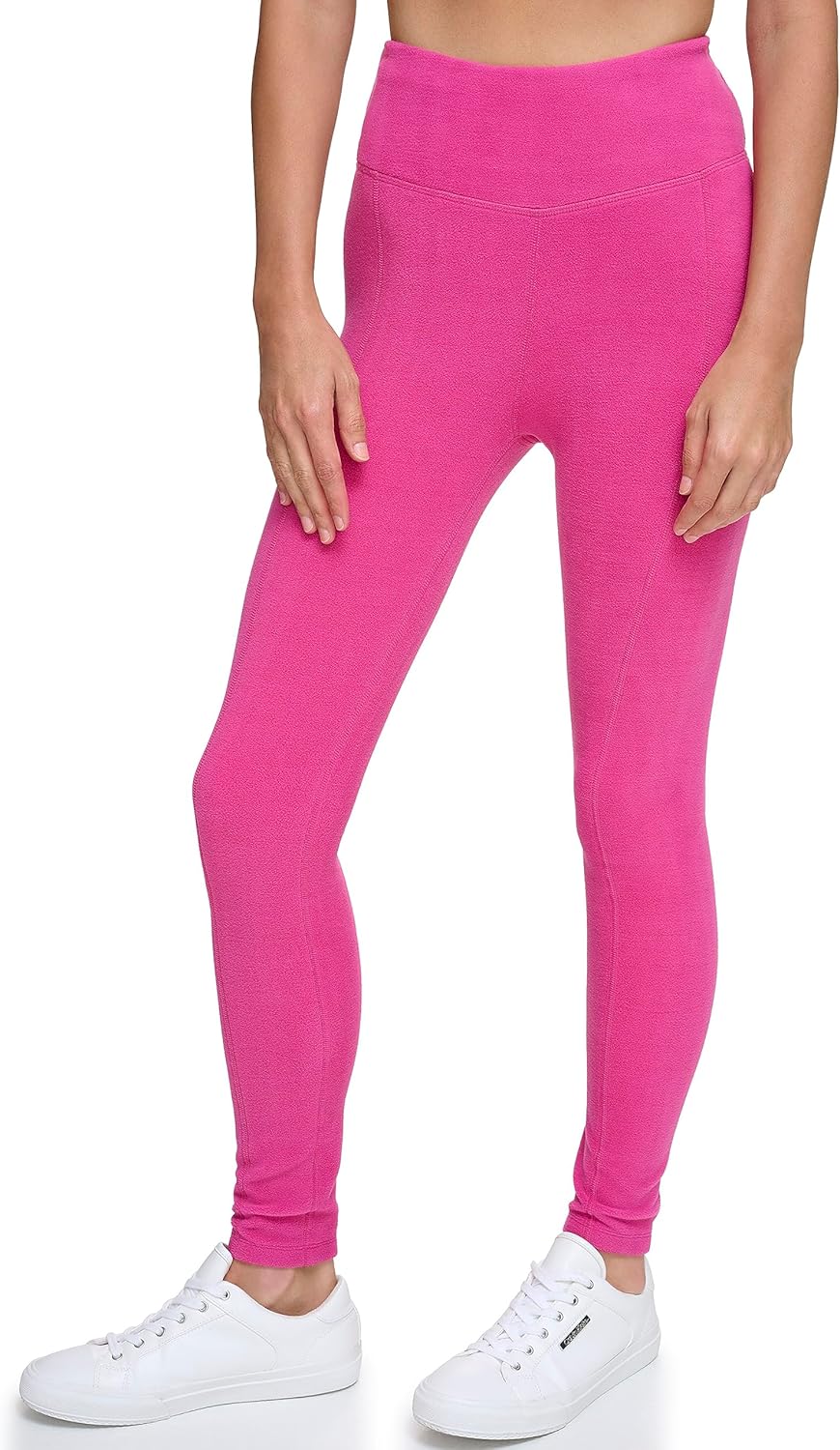 Женские зимние флисовые леггинсы с высокой талией Calvin Klein, Rhubarb — фото 2